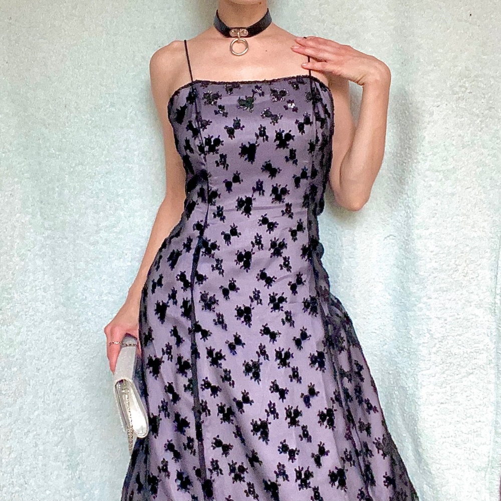 90s Goth prom dress